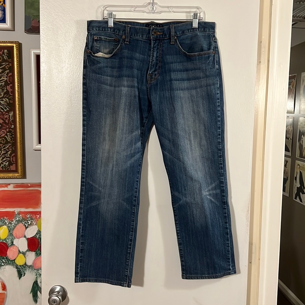 Lucky Brand 221 original straight mens blue jeans